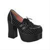 CHARADE-12- Pinstripe Platform Heels