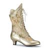 DAME-115 Gold Lace Boots