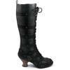 DOME Black Steampunk Boots
