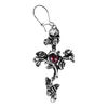 Rose Thorn Cross Earring