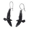 Black Raven Earrings