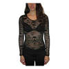 Skull Black Net Shirt