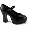 MARYJANE-50 Black Platform Heels