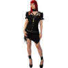 Iris Black Steampunk Top