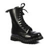 ROCKY-10 Black Leather Boots