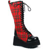 SCENE-100 Black PU Boots
