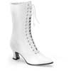 VICTORIAN-120 White Victorian Boots