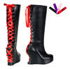 BRAVO-106 Black Corset Boots