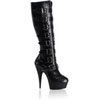 DELIGHT-2049 Black PU Boots