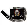 Skull Flame Chain Wallet