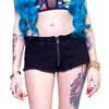 Studded Zip Shorts