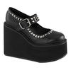 SWING-03 Black Platform Shoes