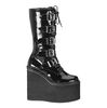 SWING-220 Black Platform Boots