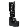 SWING-815 Black Patent Boots
