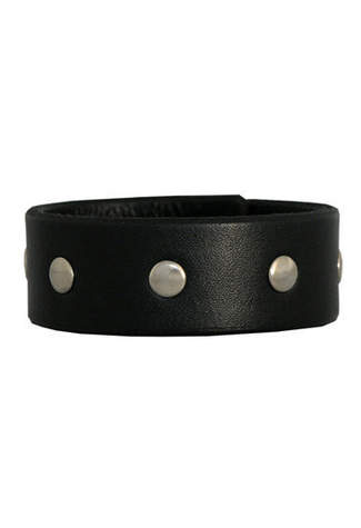 Classic leather and rivet wristband