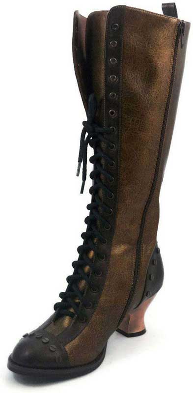 DOME Brown Victorian Boots